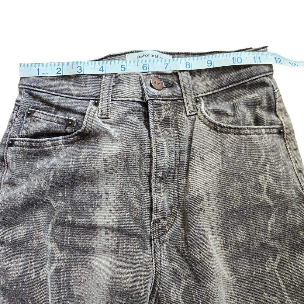 Reformation Cindy Bootleg Jean In Python Wash 25 - image 3